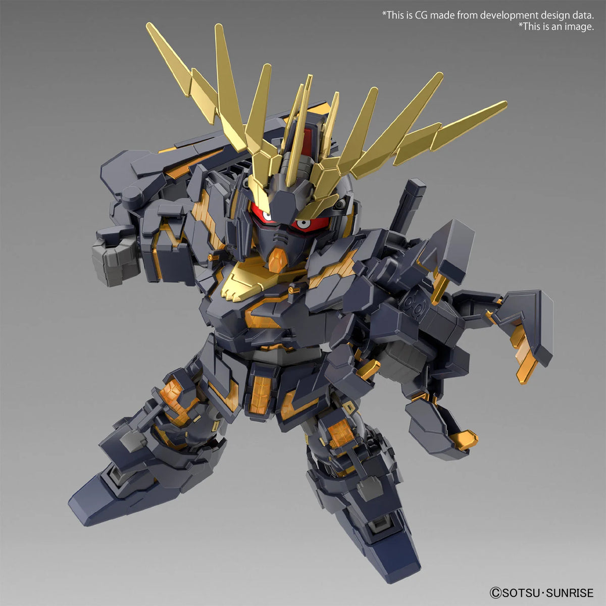 SD Gundam Cross Silhouette Unicorn Gundam 02 Banshee Destroy Mode Model Kit
