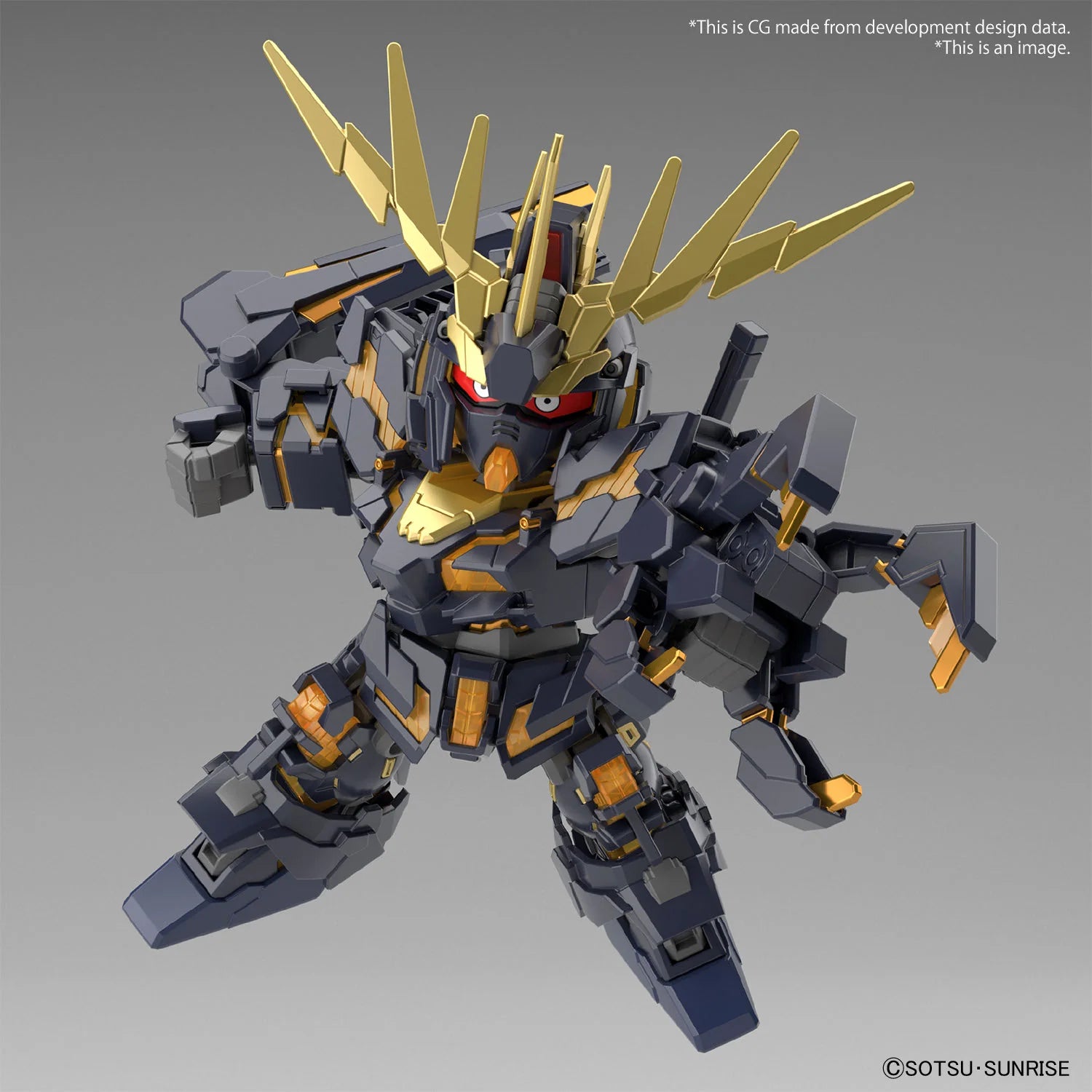 SD Gundam Cross Silhouette Unicorn Gundam 02 Banshee Destroy Mode Model Kit