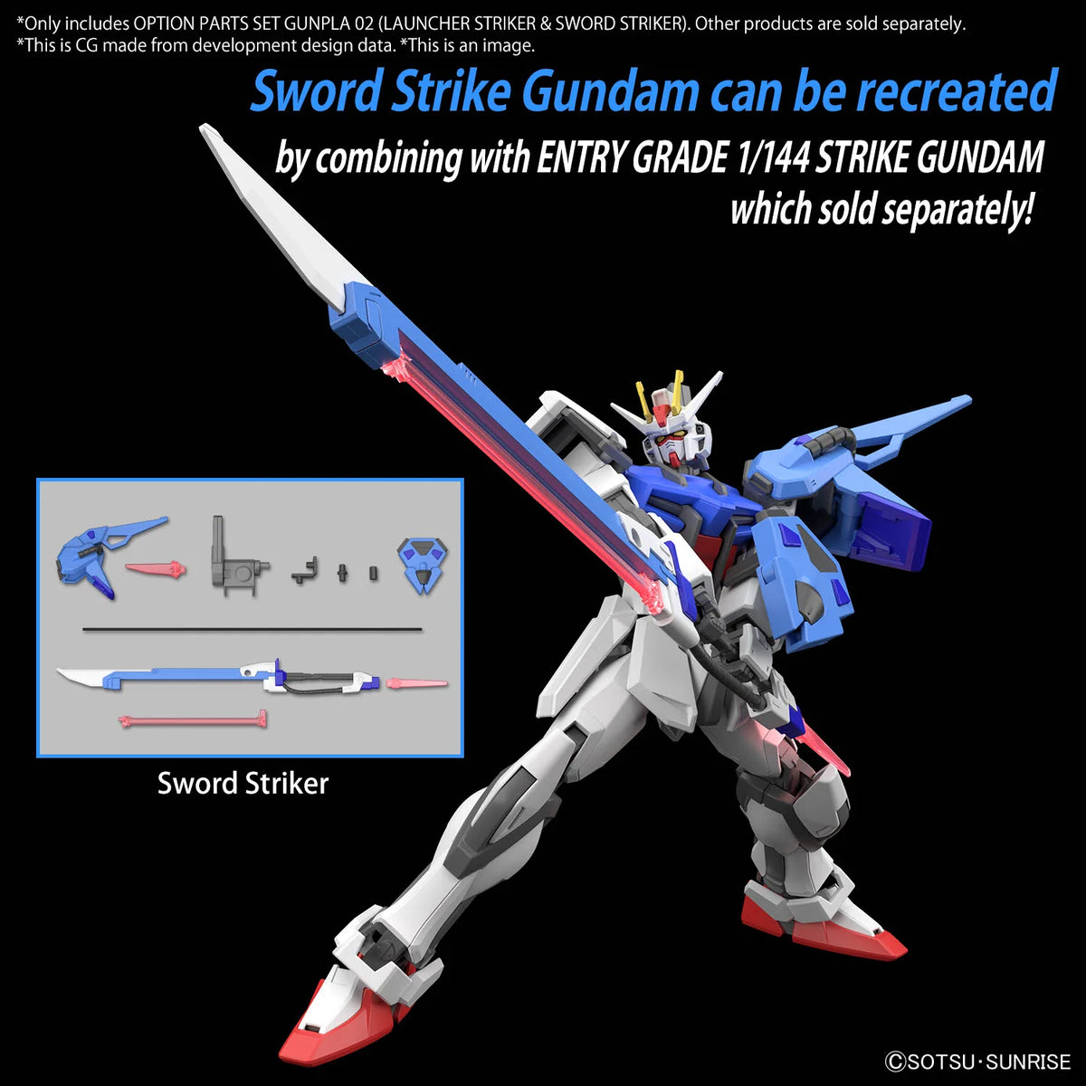 Gundam SEED Option Parts Set 02 Launcher Striker & Sword Striker