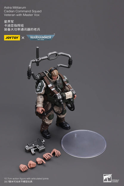 Astra Militarum Cadian Command Squad Veteran with Master Vox