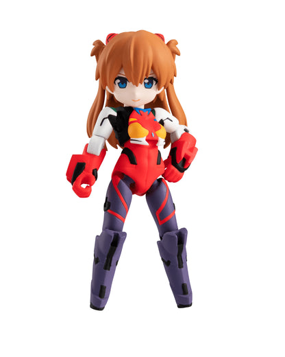 MegaHouse Desktop Army Evangelion Asuka & Unit-02 Action Figure Set