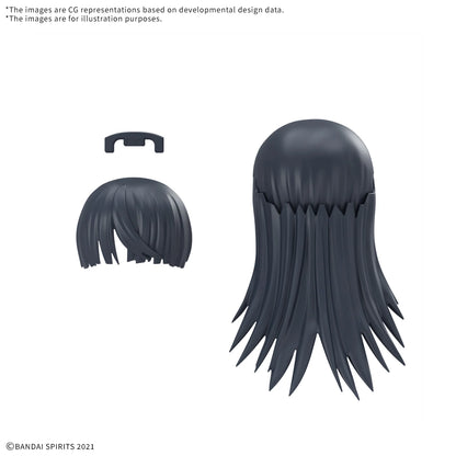 30MS Option Hair Style Parts Vol.12 Snap-Fit Hair Accessory Set (All 4 Types)