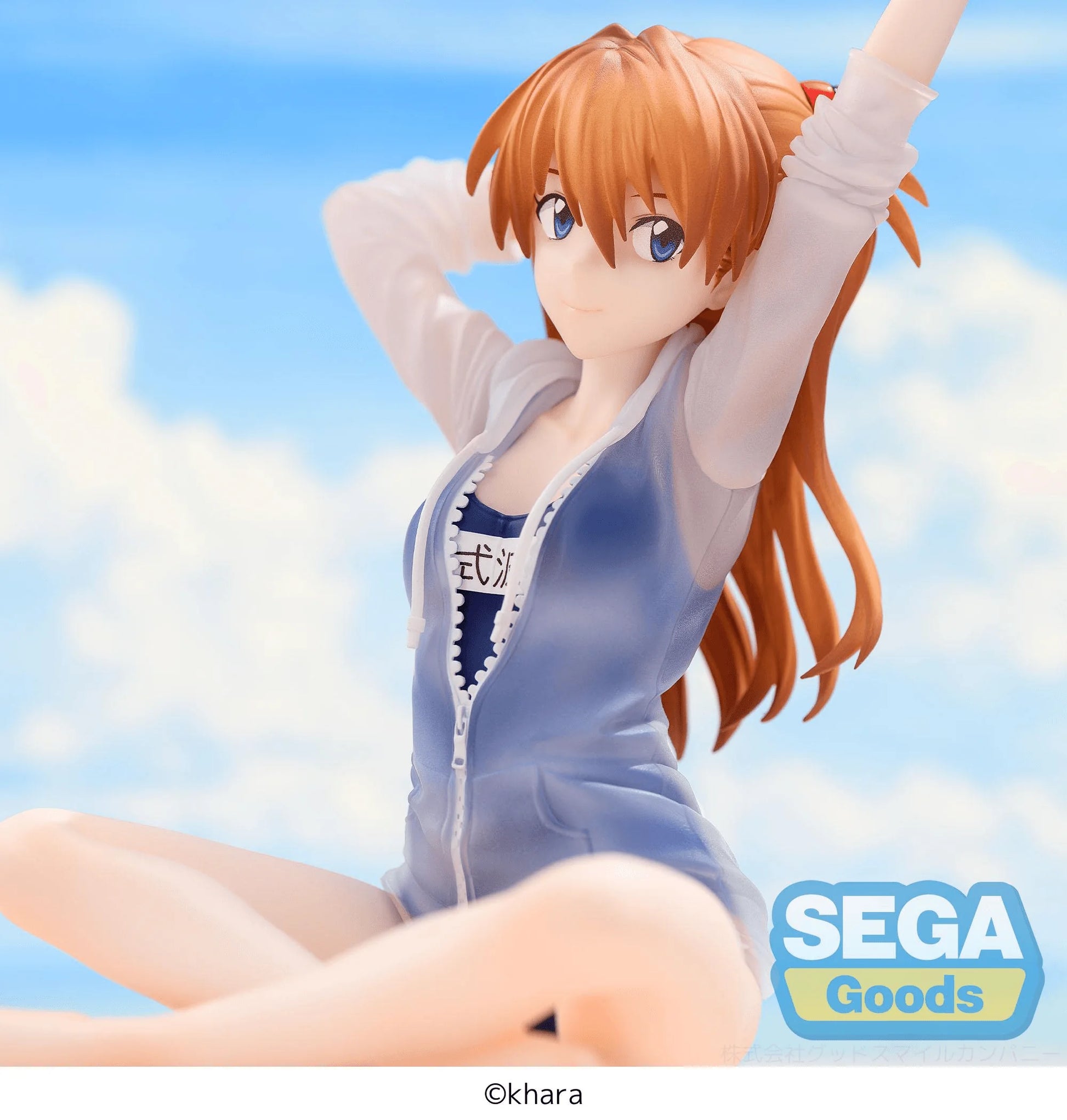 SEGA Yumemirize Asuka Shikinami Langley School Swimsuit PVC Figure