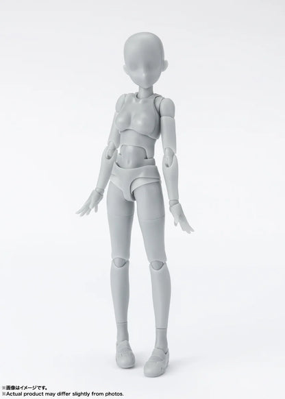 S.H. Figuarts Body-chan School Life Edition DX Set Gray Action Figure
