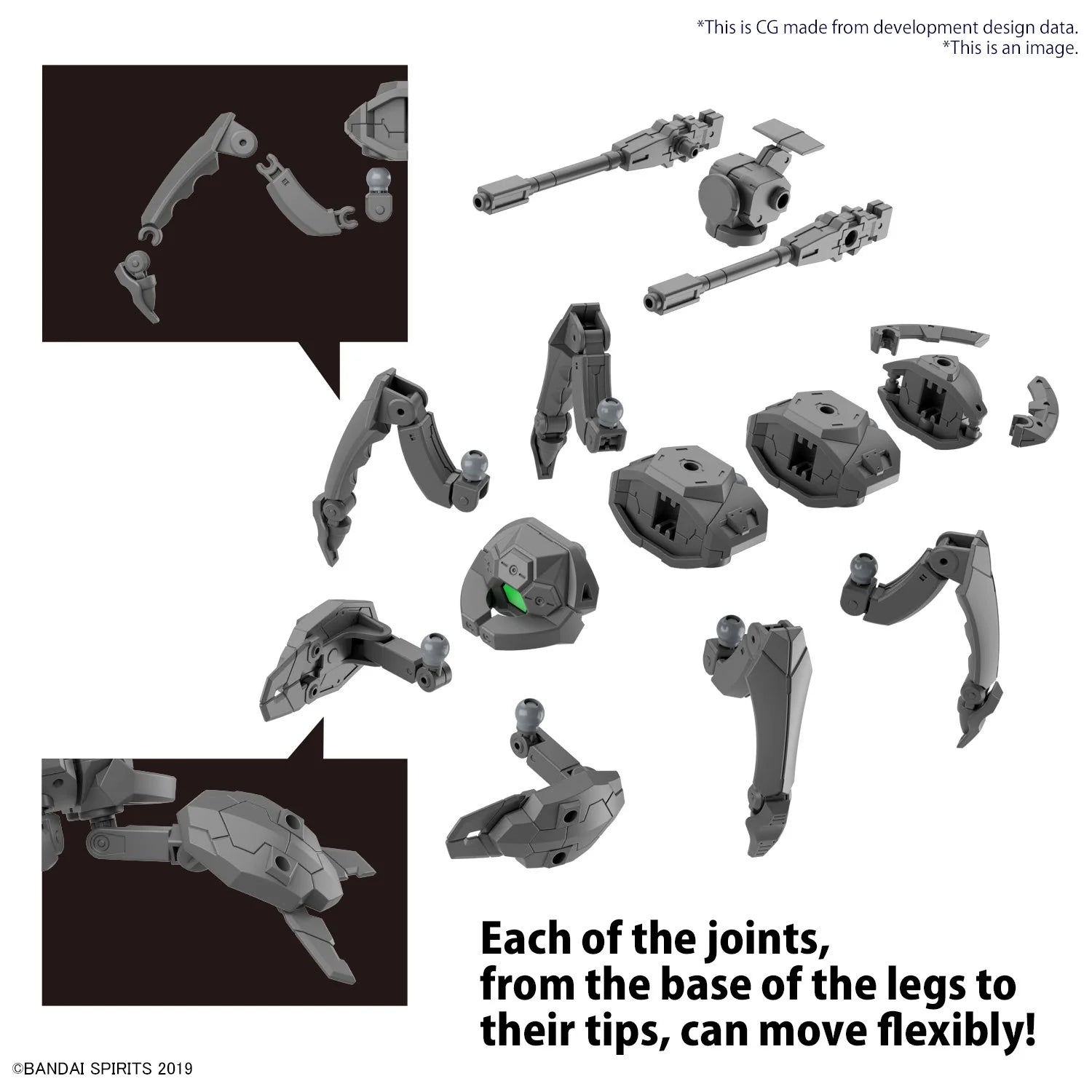 30MM 1/144 Extended Armament Vehicle (MULTIPLE LEGS MECHA Ver.)