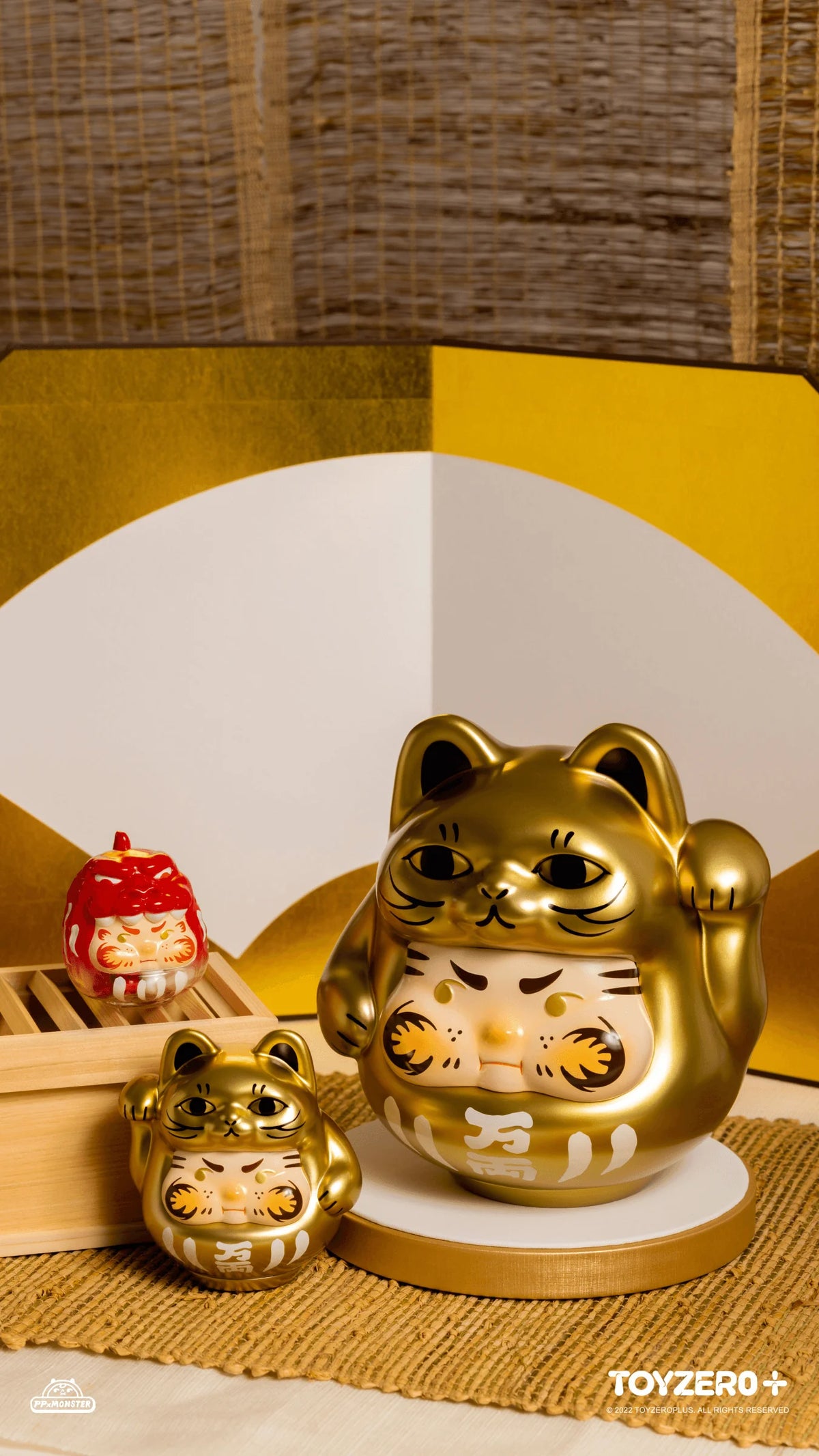PP Lucky Cat Daruma (Golden cat edition)