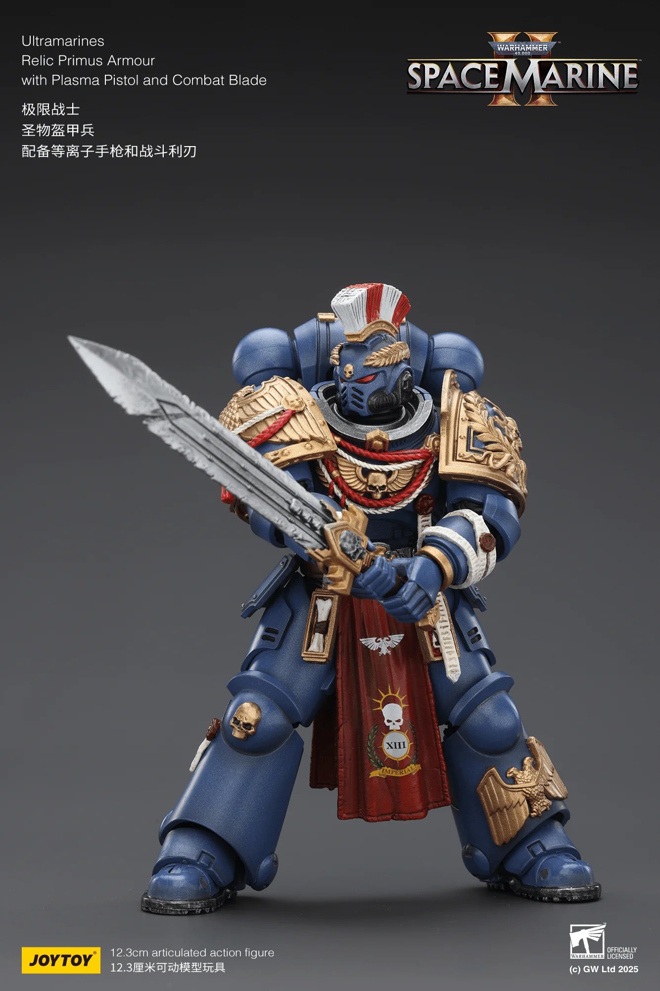 Ultramarines Relic Primus Armour with Plasma Pistol and Combat Blade