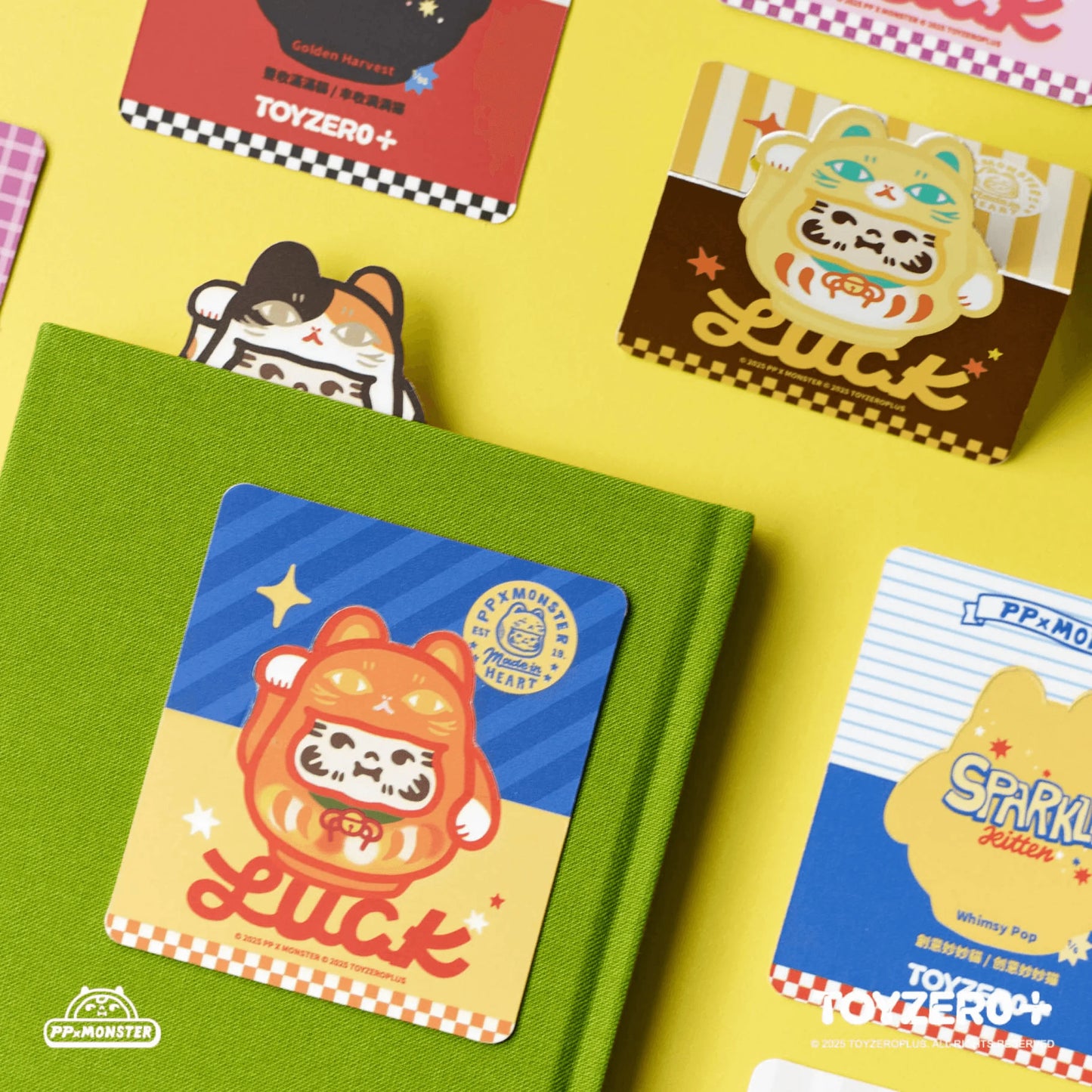 PP X MONSTER Sparkle Lucky Kitten Daruma Blind Box (Box of 16)