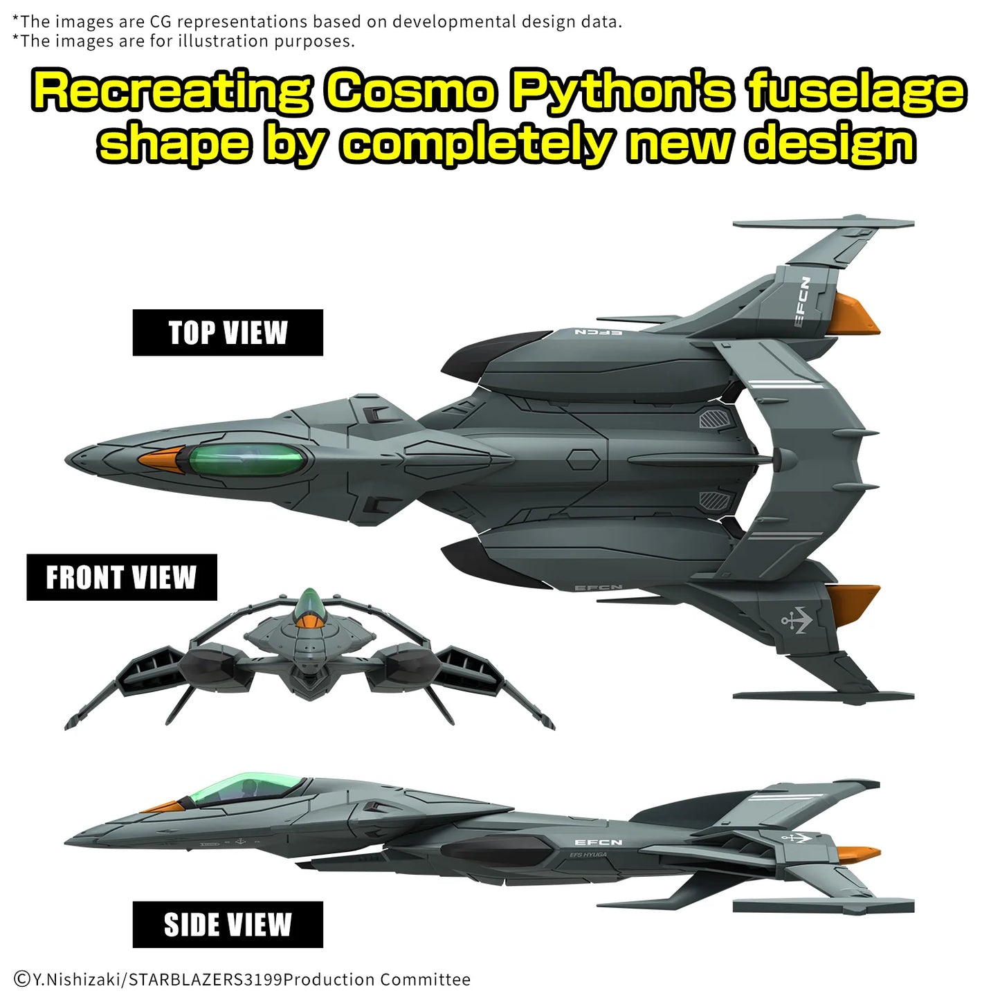 MECHA COLLECTION DX TRYAL TYPE SPACE FIGHTER ATTACK CRAFT COSMO PYTON [2 machine set]