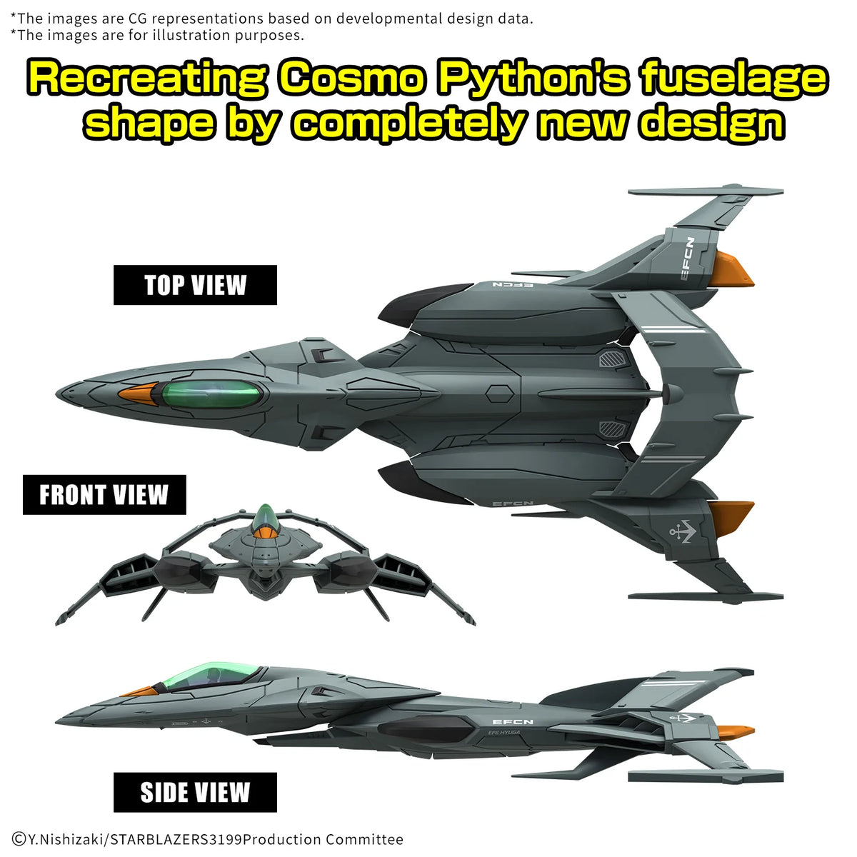 MECHA COLLECTION DX TRYAL TYPE SPACE FIGHTER ATTACK CRAFT COSMO PYTON [2 machine set]