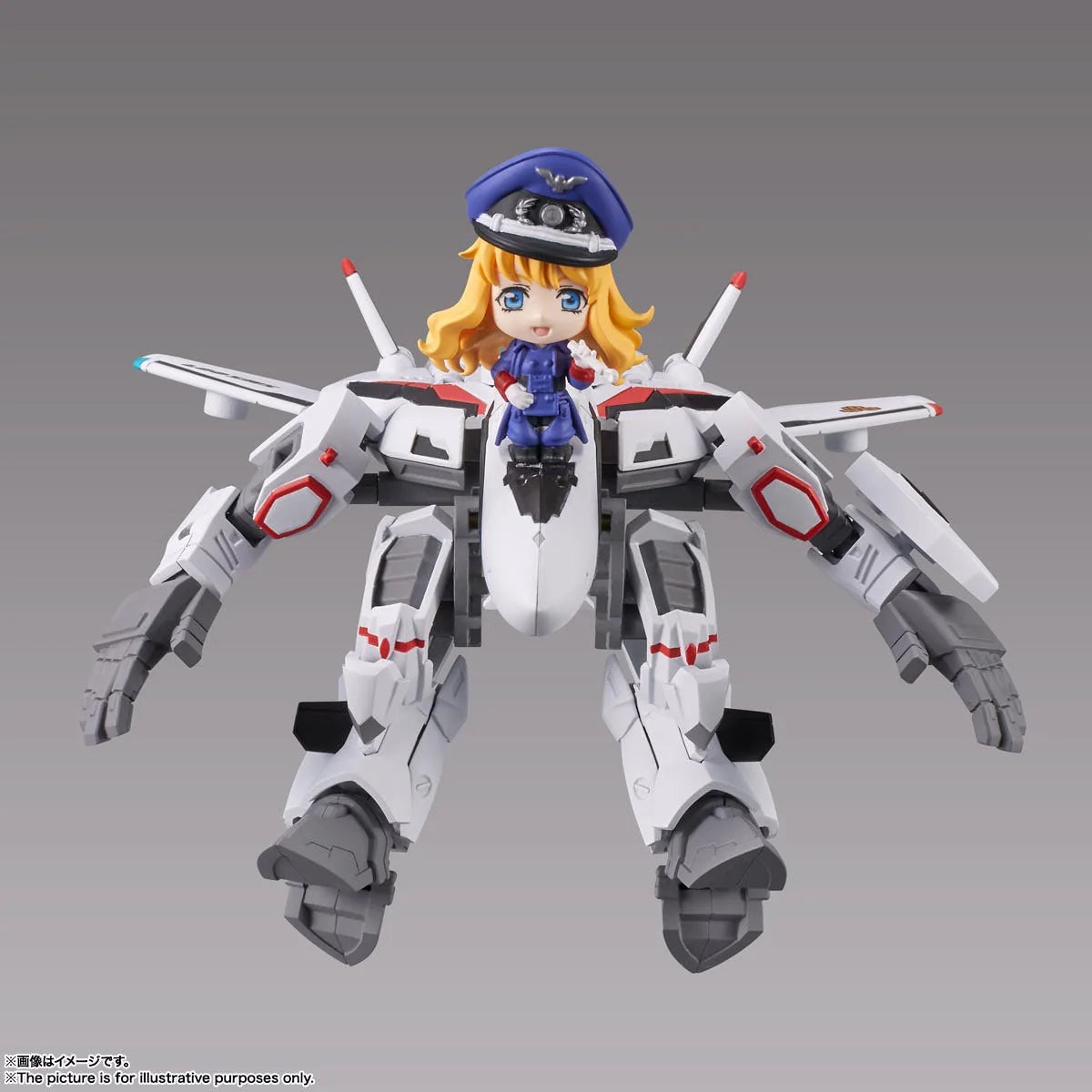 Bandai Spirits Tiny Session VF-25F Messiah Valkyrie Alto Macross Frontier Collectible Figure
