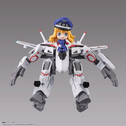 Bandai Spirits Tiny Session VF-25F Messiah Valkyrie Alto Macross Frontier Collectible Figure
