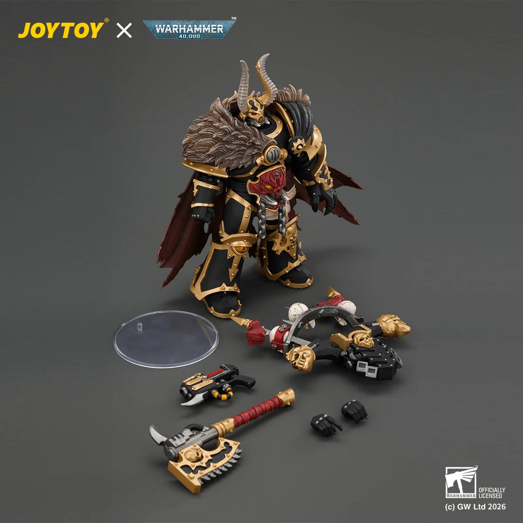 Black Legion Chaos Lord with Power Fist, Plasma Pistol and Astartes Chainblade