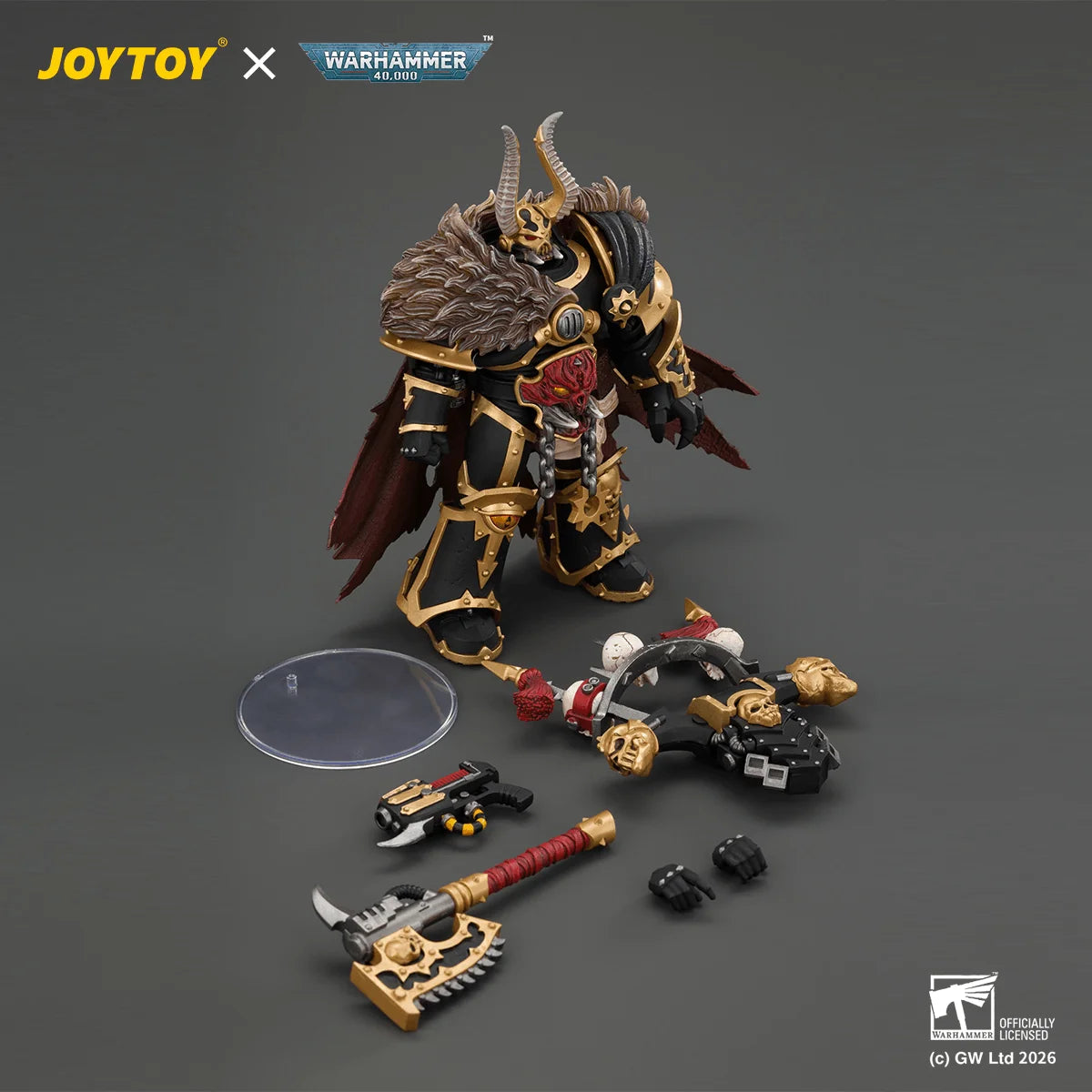 Black Legion Chaos Lord with Power Fist, Plasma Pistol and Astartes Chainblade