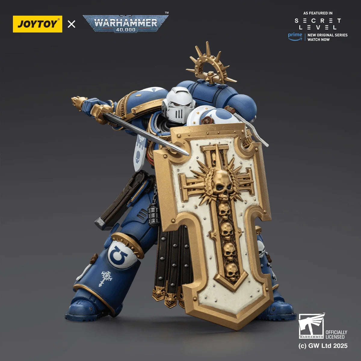 Ultramarines Torvald with Power Sword, Stormshield and Bolt Pistol