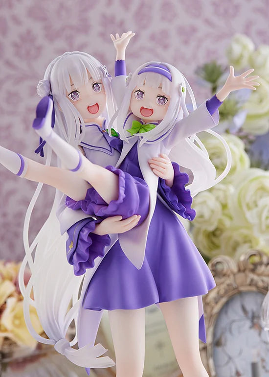 SEGA Re:ZERO Emilia & Childhood Emilia Scale Figure