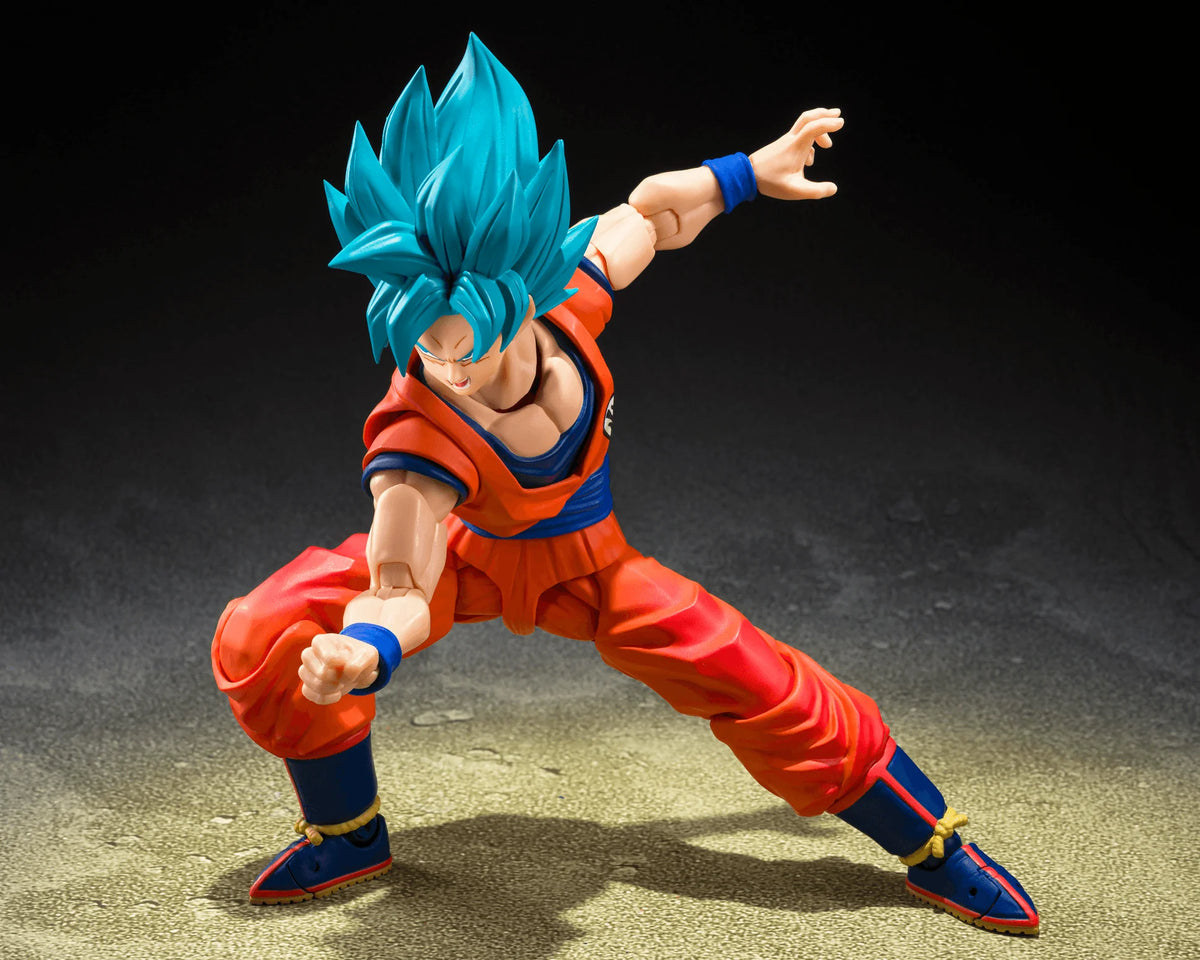 S.H. Figuarts Super Saiyan God Goku Blue Power Action Figure