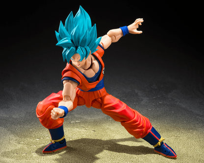 S.H. Figuarts Super Saiyan God Goku Blue Power Action Figure
