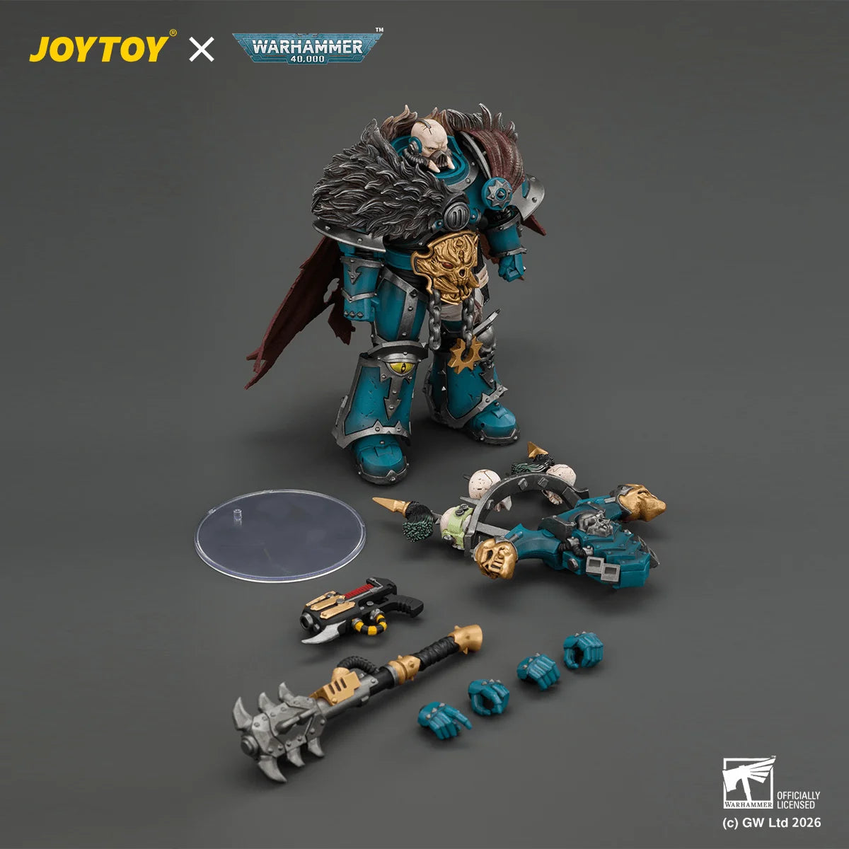 Alpha Legion Chaos Lord with Plasma Pistol and Accursed Weapon