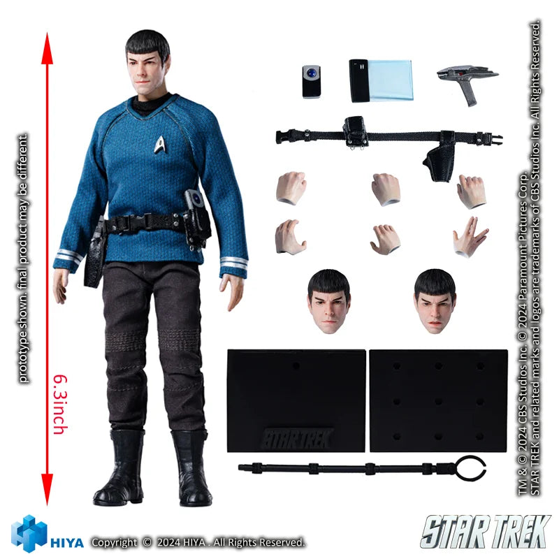 Hiya Toys Exquisite Super Series 1/12 Scale Star Trek 2009 Spock Action Figure