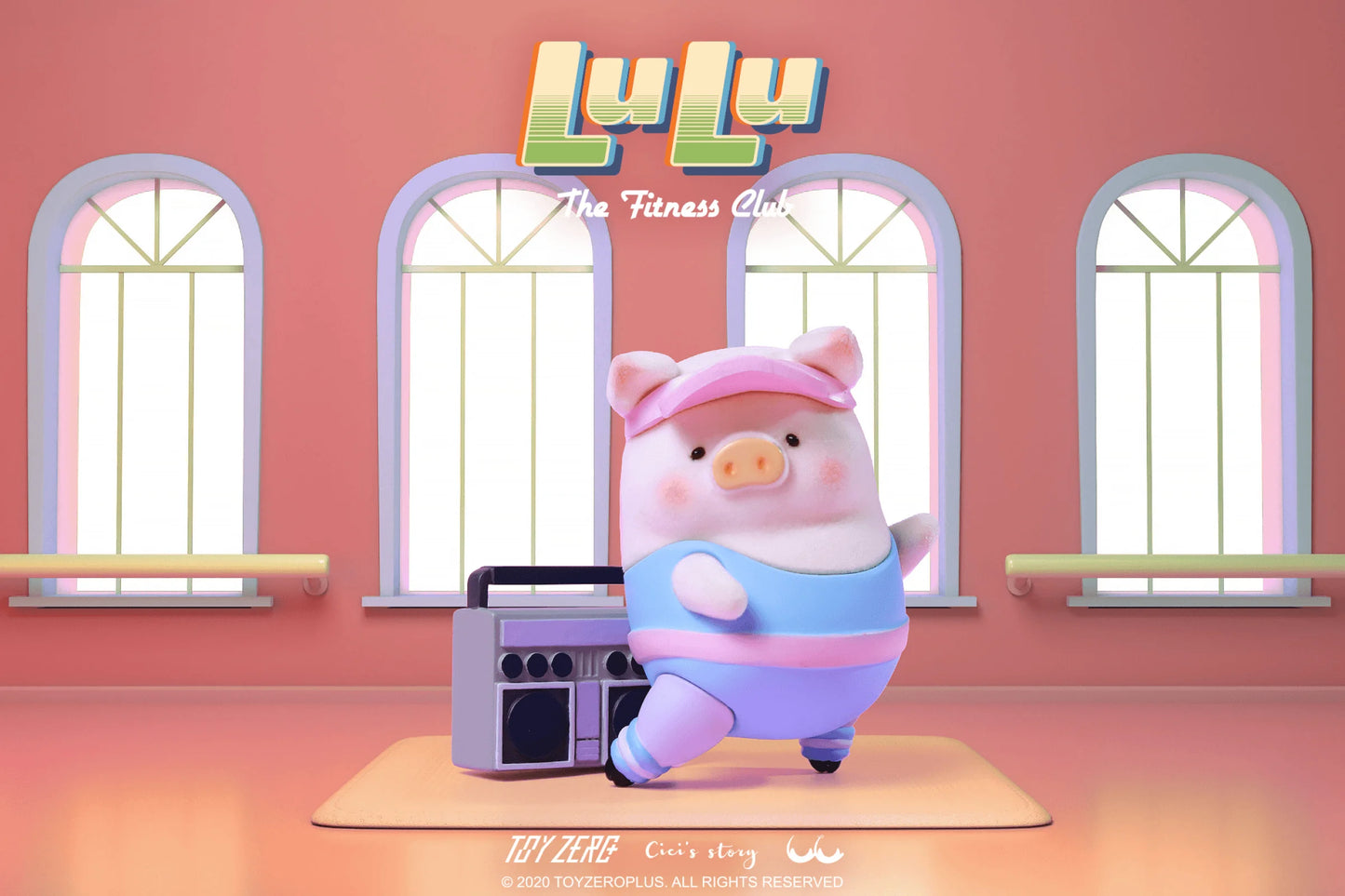 LuLu the Piggy - Fitness Club Series (Box of 8)