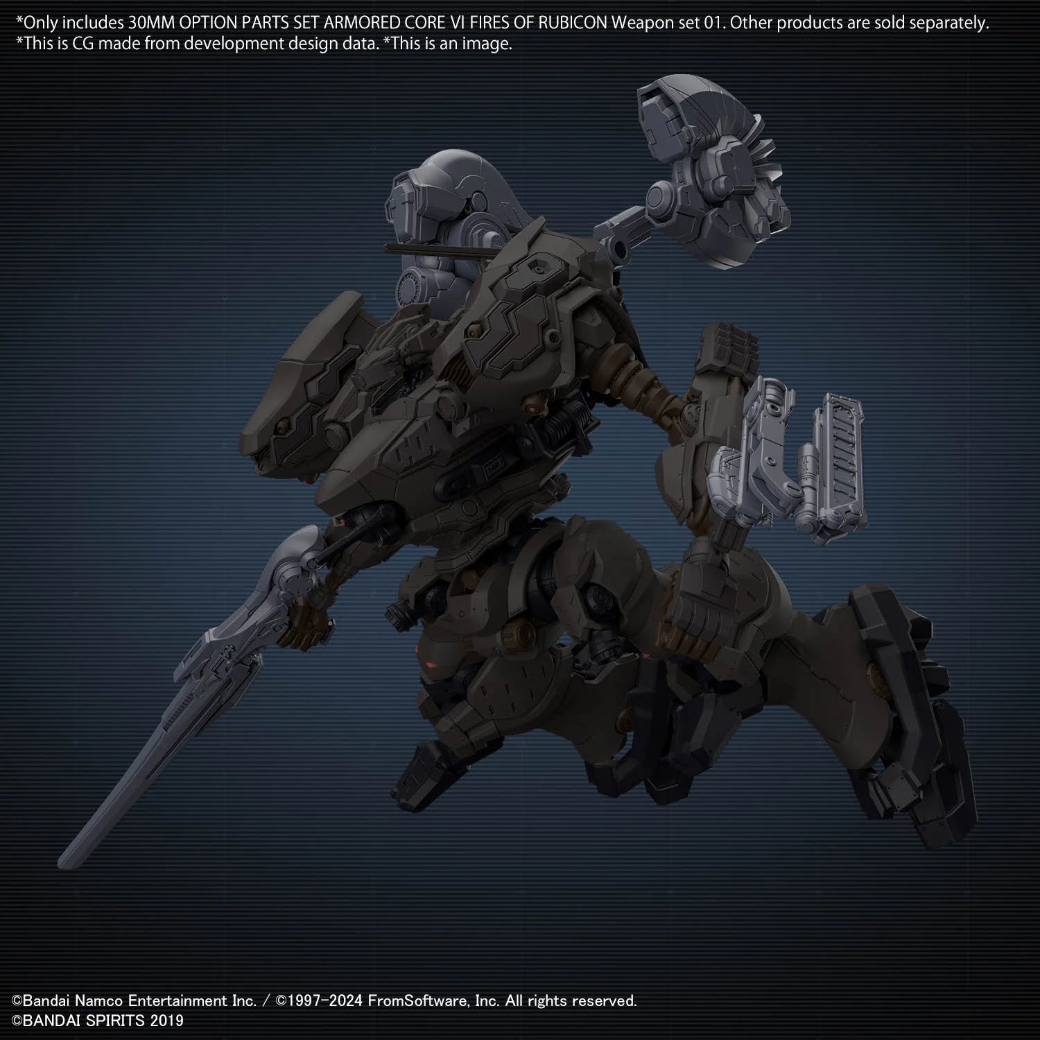 30MM OPTION PARTS SET ARMORED CORE Ⅵ FIRES OF RUBICON WEAPON SET 01
