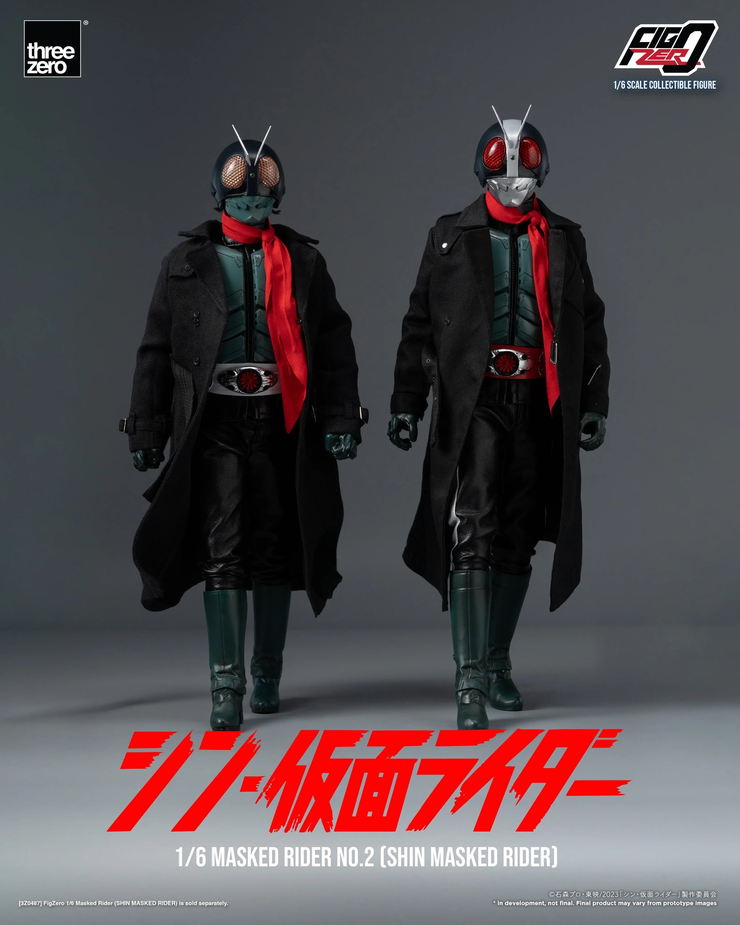 Threezero FigZero 1/6 Masked Rider No. 2 Shin Masked Rider Action Figure