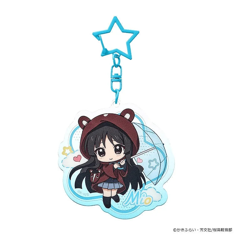 K-ON! Fluffy Rain Series Collectible Acrylic Keychain