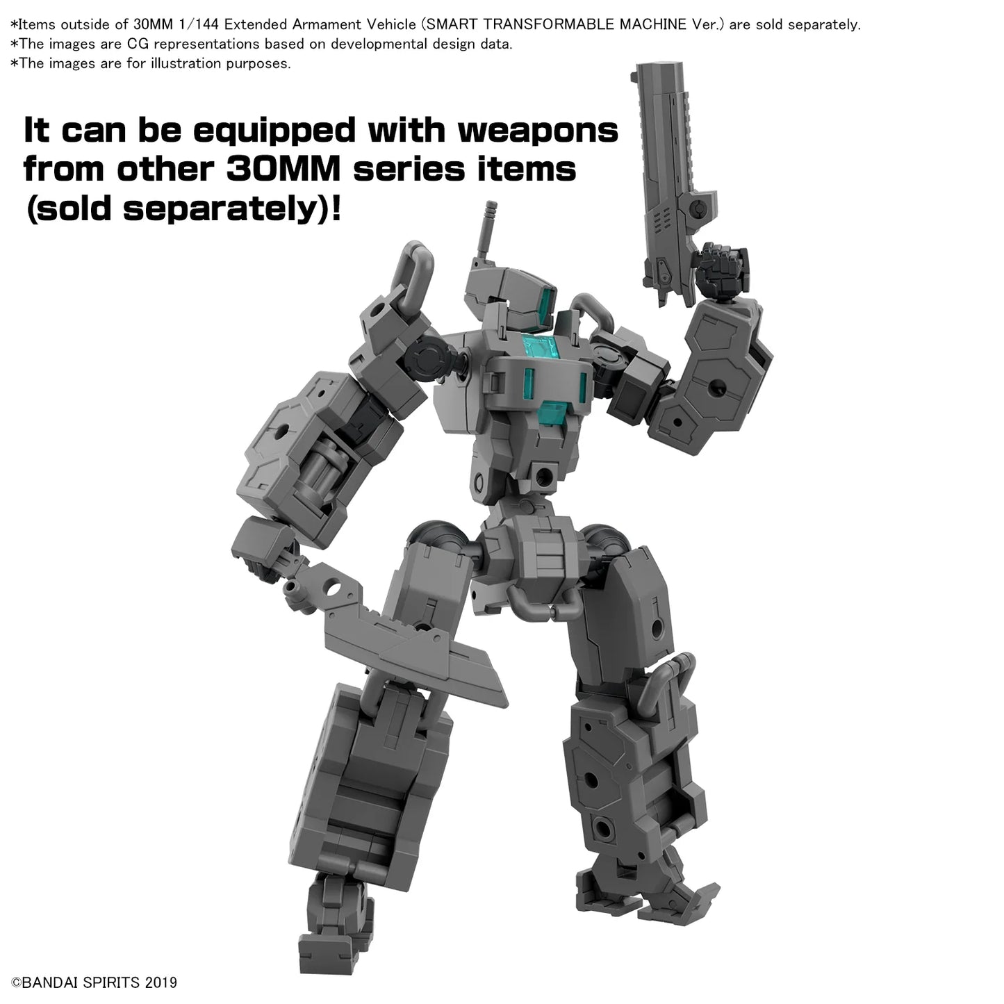 Bandai Hobby 30MM 1/144 Extended Armament Vehicle Model Kit