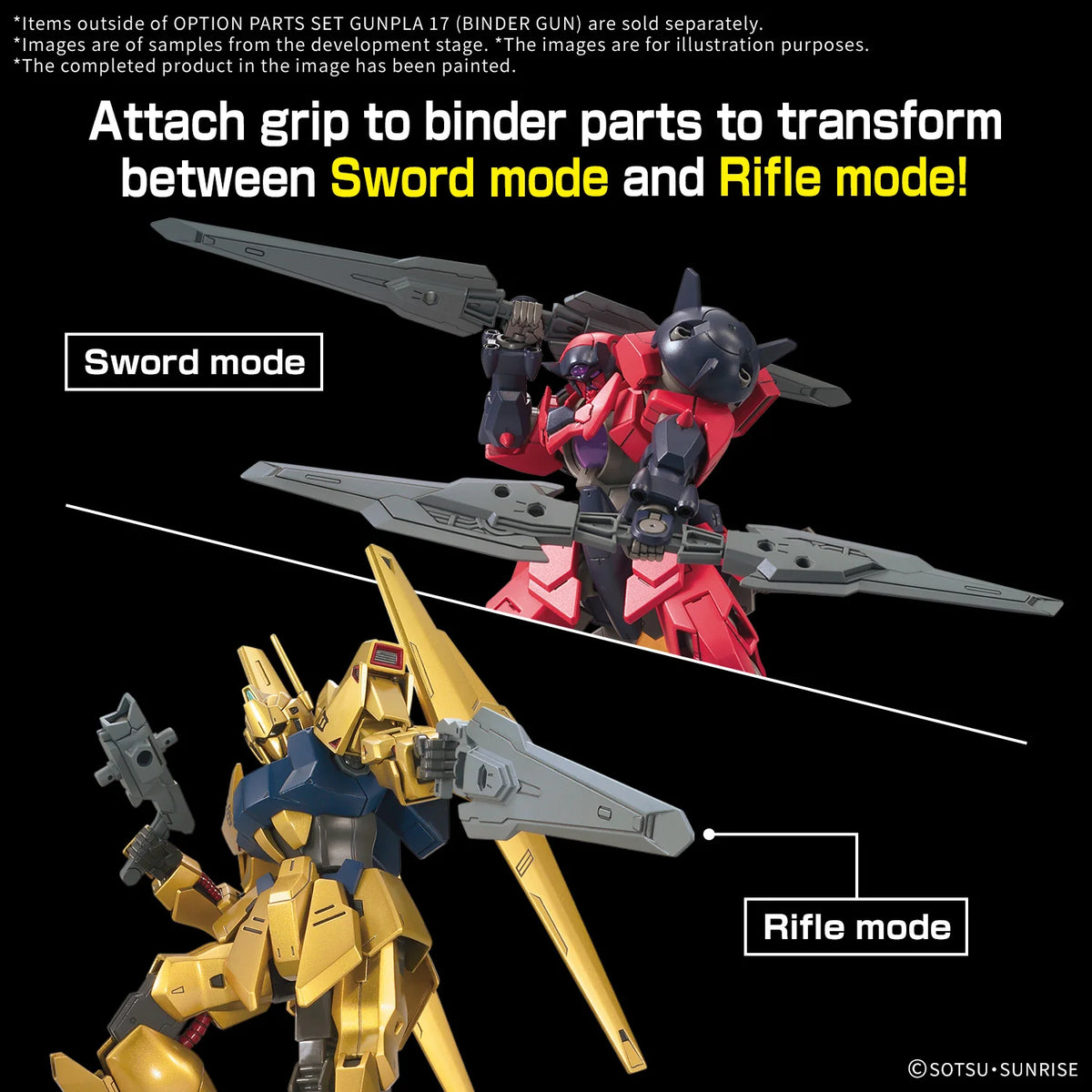 Gundam Build Fighters Try Option Parts Set 17 Binder Gun