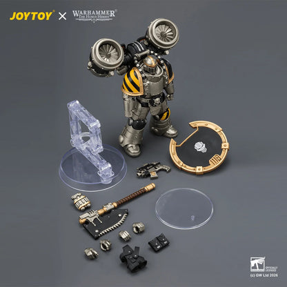 Iron Warriors MkII Assault Legionary1 with Bolt pistol, Chain axe & Combat shield
