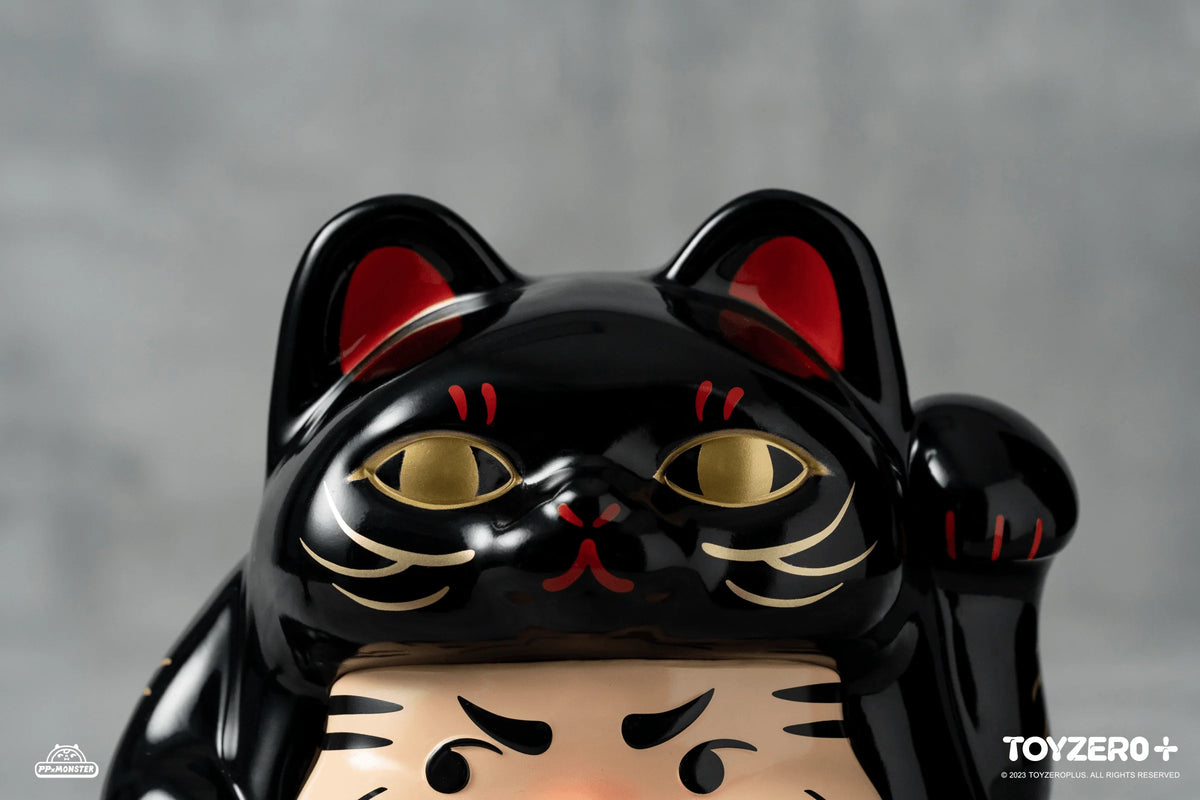 200% PP Lucky Cat Daruma (Black cat edition)