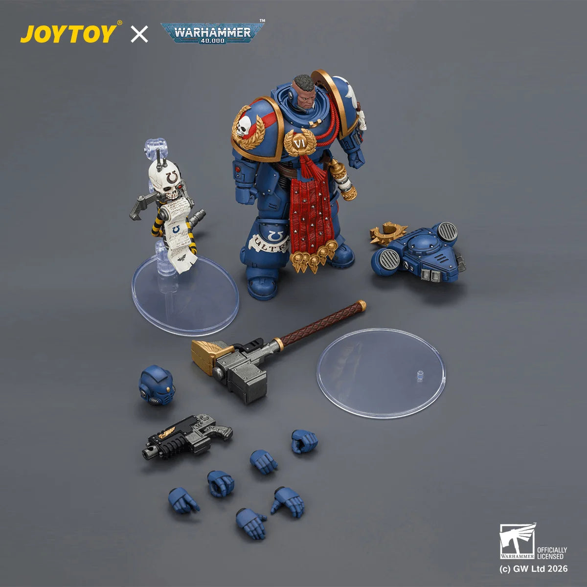 Ultramarines Ferren Areios with Thunder Hammer and Bolt Pistol