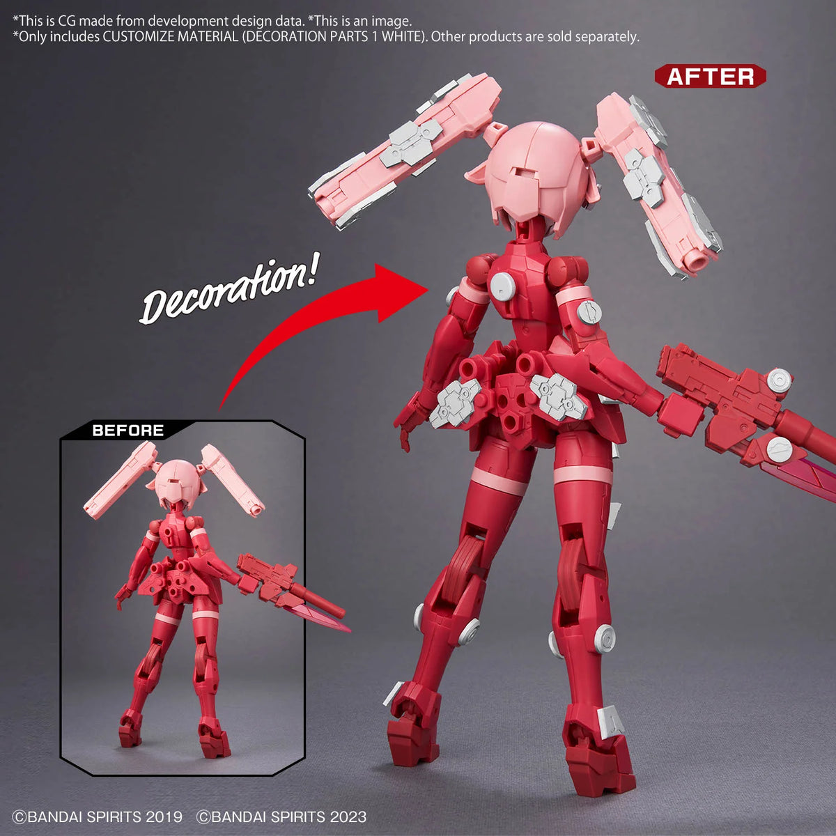 CUSTOMIZE MATERIAL (DECORATION PARTS 1 WHITE)