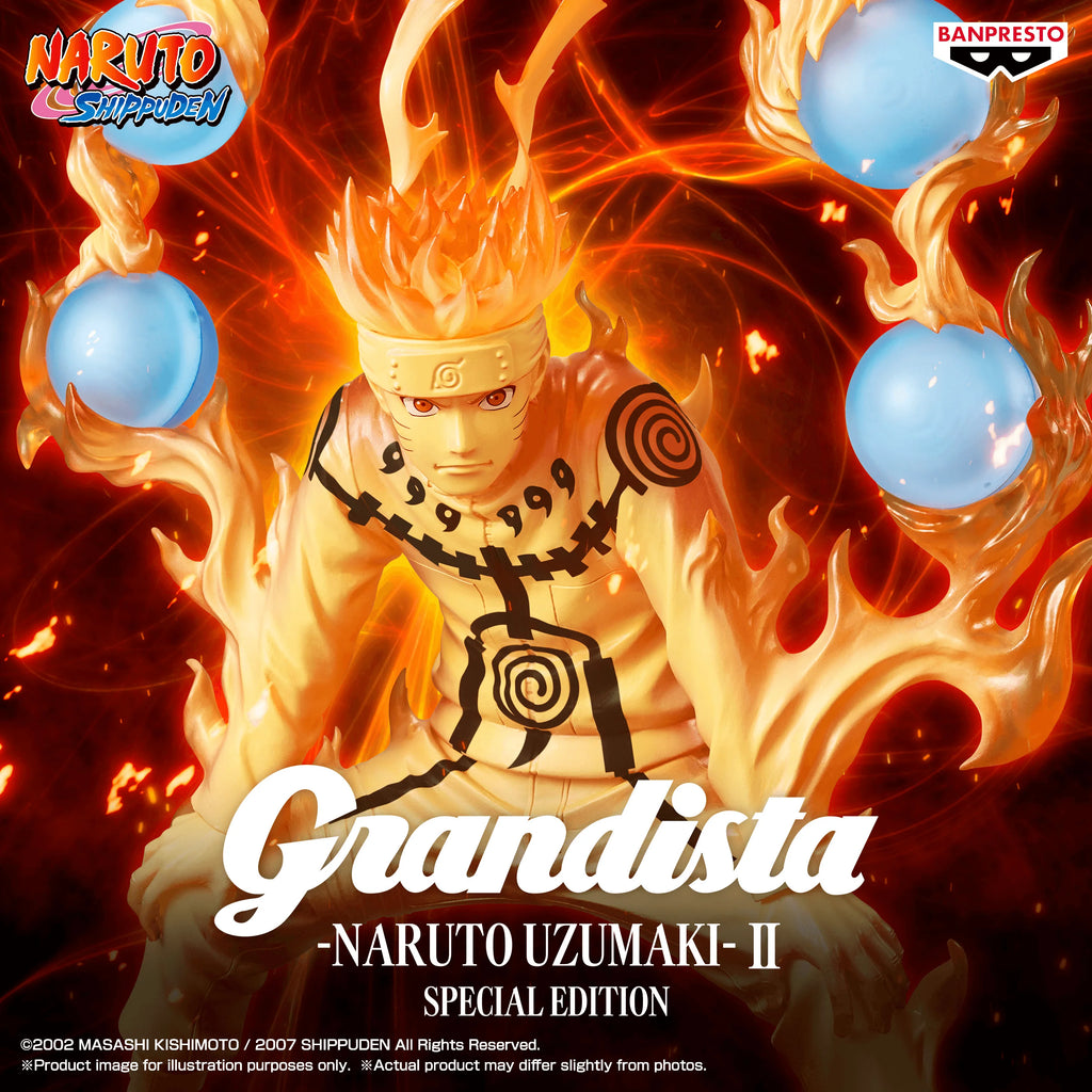 Banpresto Naruto Shippuden Grandista Naruto Uzumaki II Special Edition Figure