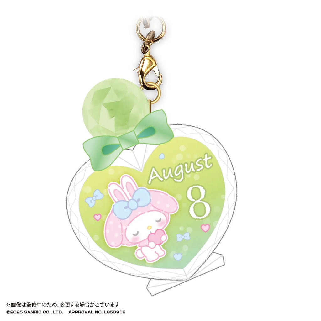 My melody Bithday PUKKURI Clear key holder