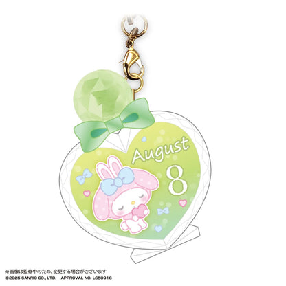 My melody Bithday PUKKURI Clear key holder