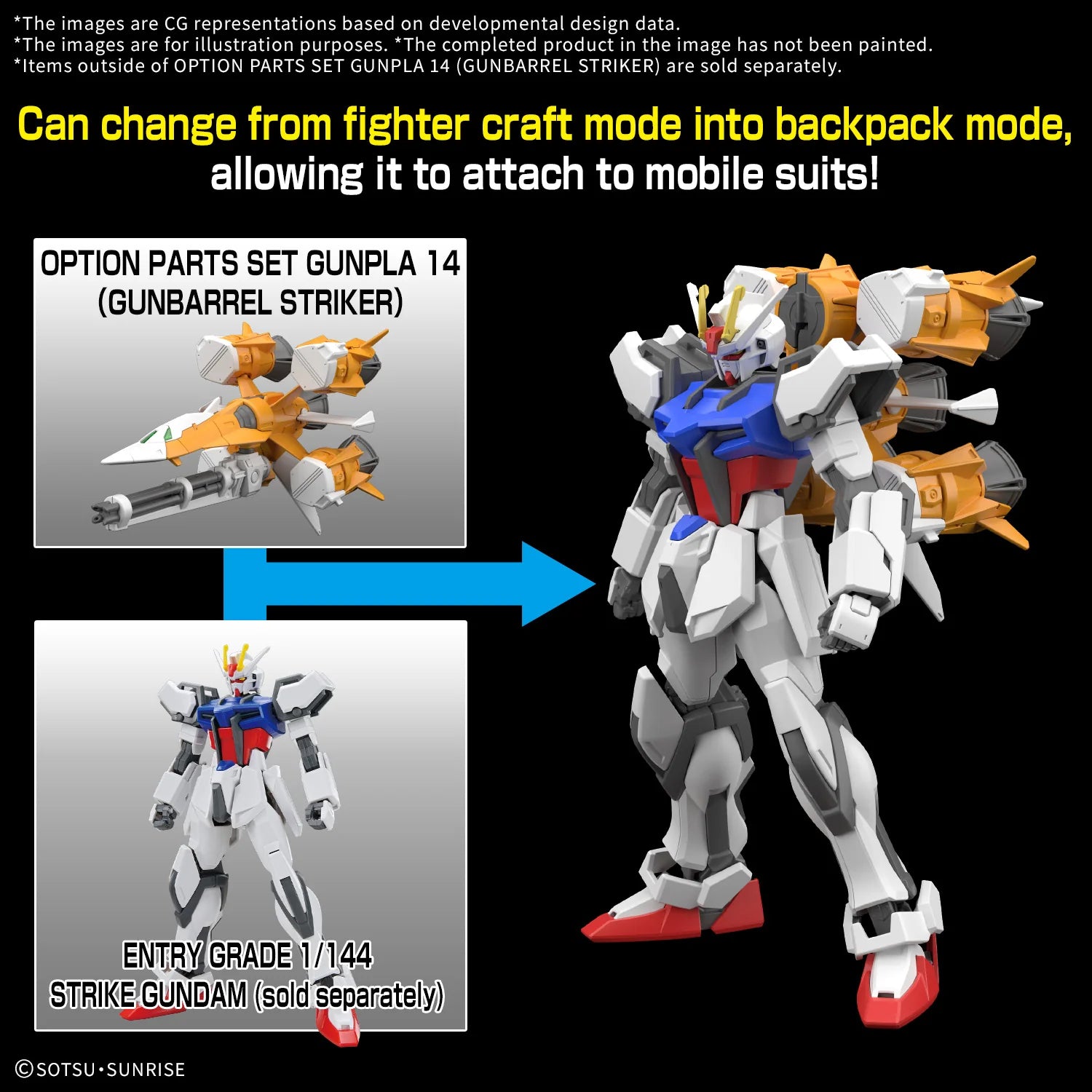 Gundam SEED Gunbarrel Striker Option Parts Set
