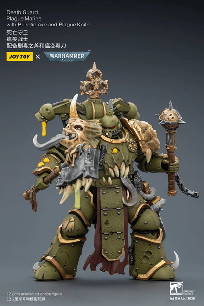 Death Guard Plague Marine with Bubotic axe and Plague Knife