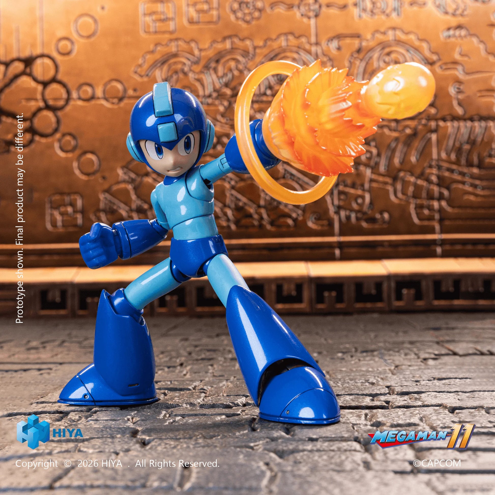 HIYA Exquisite Basic Series None Scale 4.7 Inch Mega Man Original Series Mega Man Action Figure