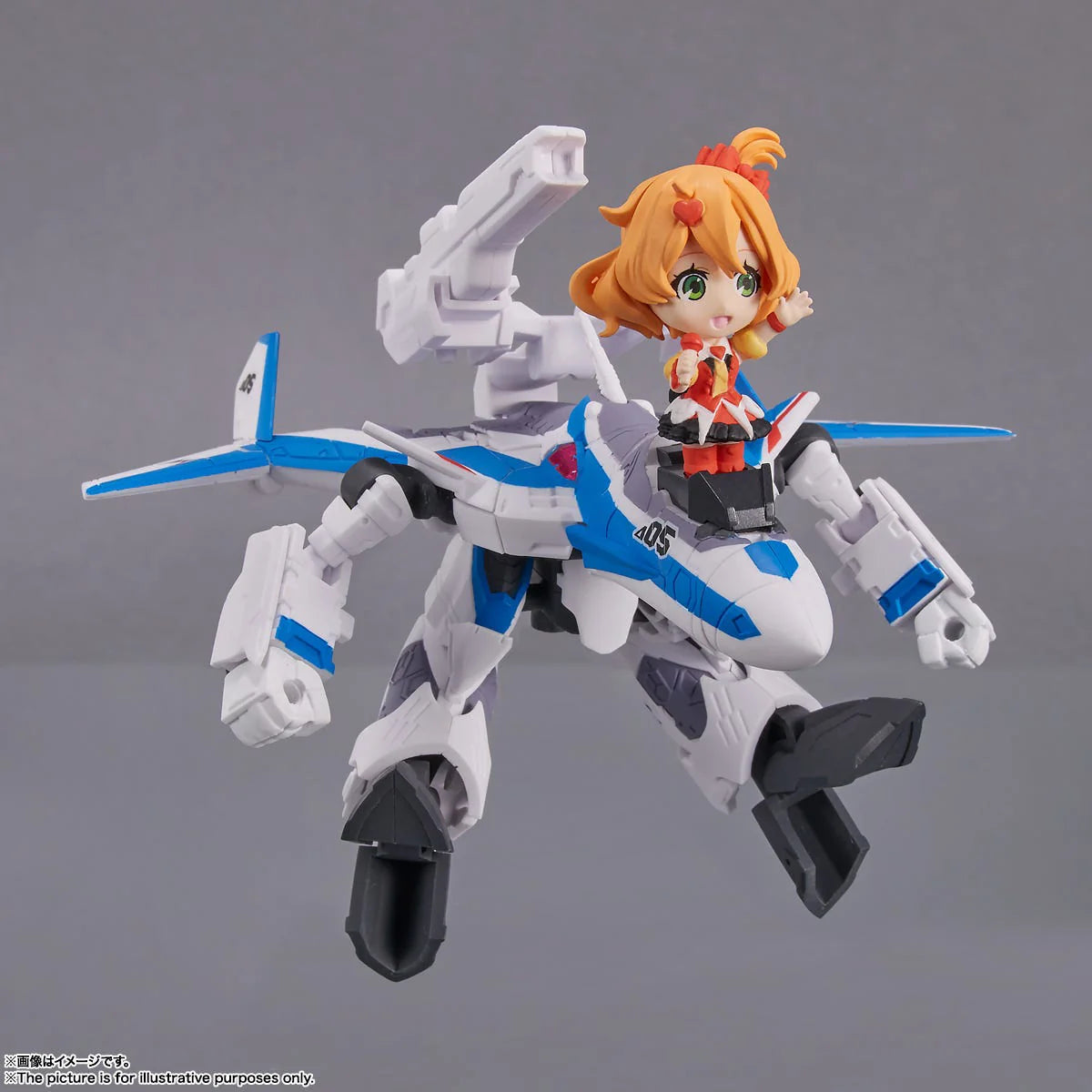 Tamashii Nations Tiny Session VF-31J Siegfried Hayate Immelmann Action Figure Set