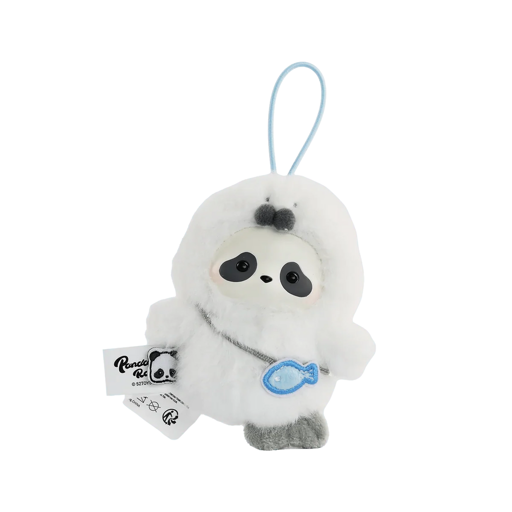 Panda Roll The Zoo In Hands Series Plush Keychain (Box of 6)