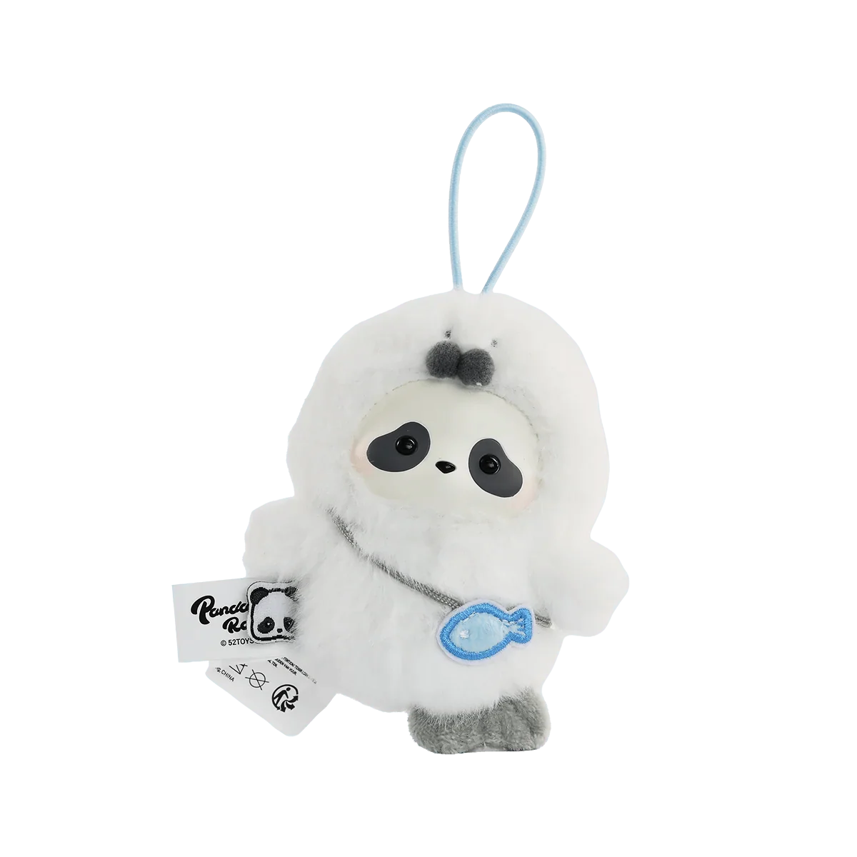 Panda Roll The Zoo In Hands Series Plush Keychain (Box of 6)