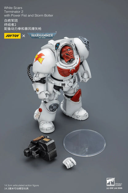 White Scars Terminator 2 with Power Fist and Storm Bolter