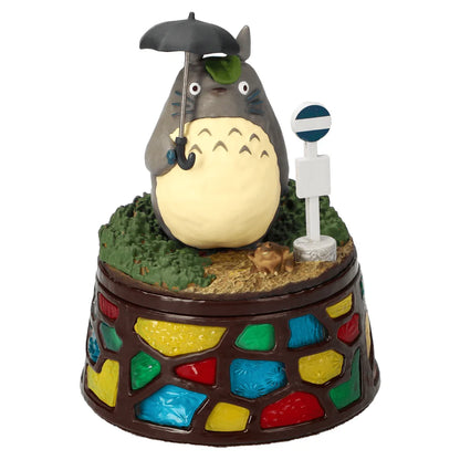Benelic My Neighbor Totoro Bus Stop Storage Box with Stained Glass Pedestal