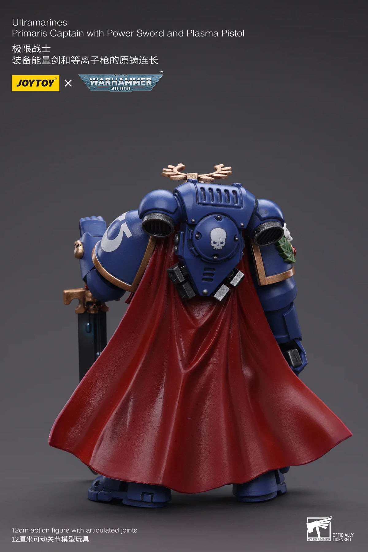 Joy Toy Ultramarines Primaris Captain Action Figure with Power Sword and Plasma Pistol