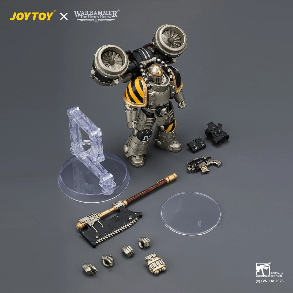 Iron Warriors MkII Assault Legionary2 with Bolt pistol & Heavy chain axe