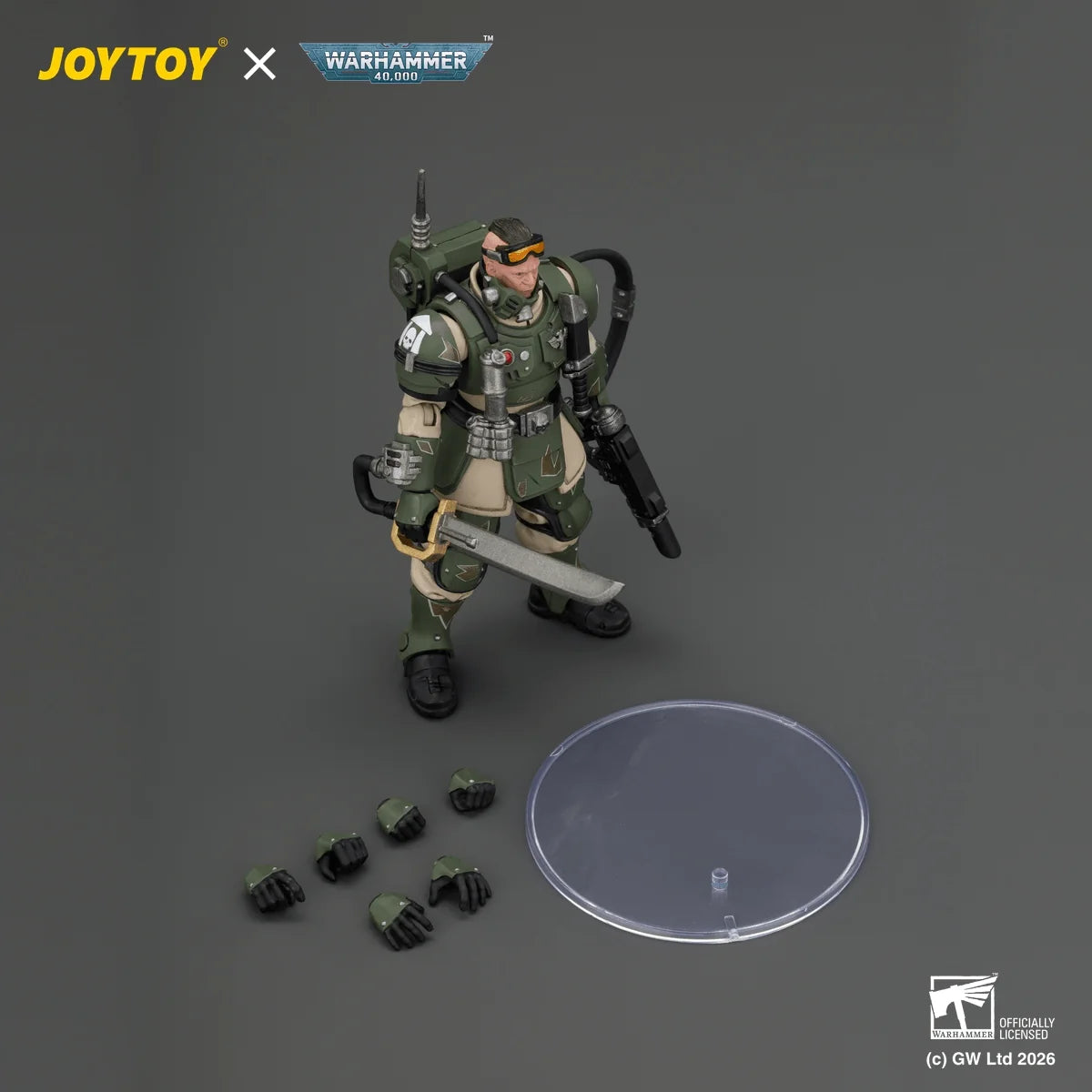 Astra Militarum Kasrkin 7 with Hot-shot Laspistol and Power Sword