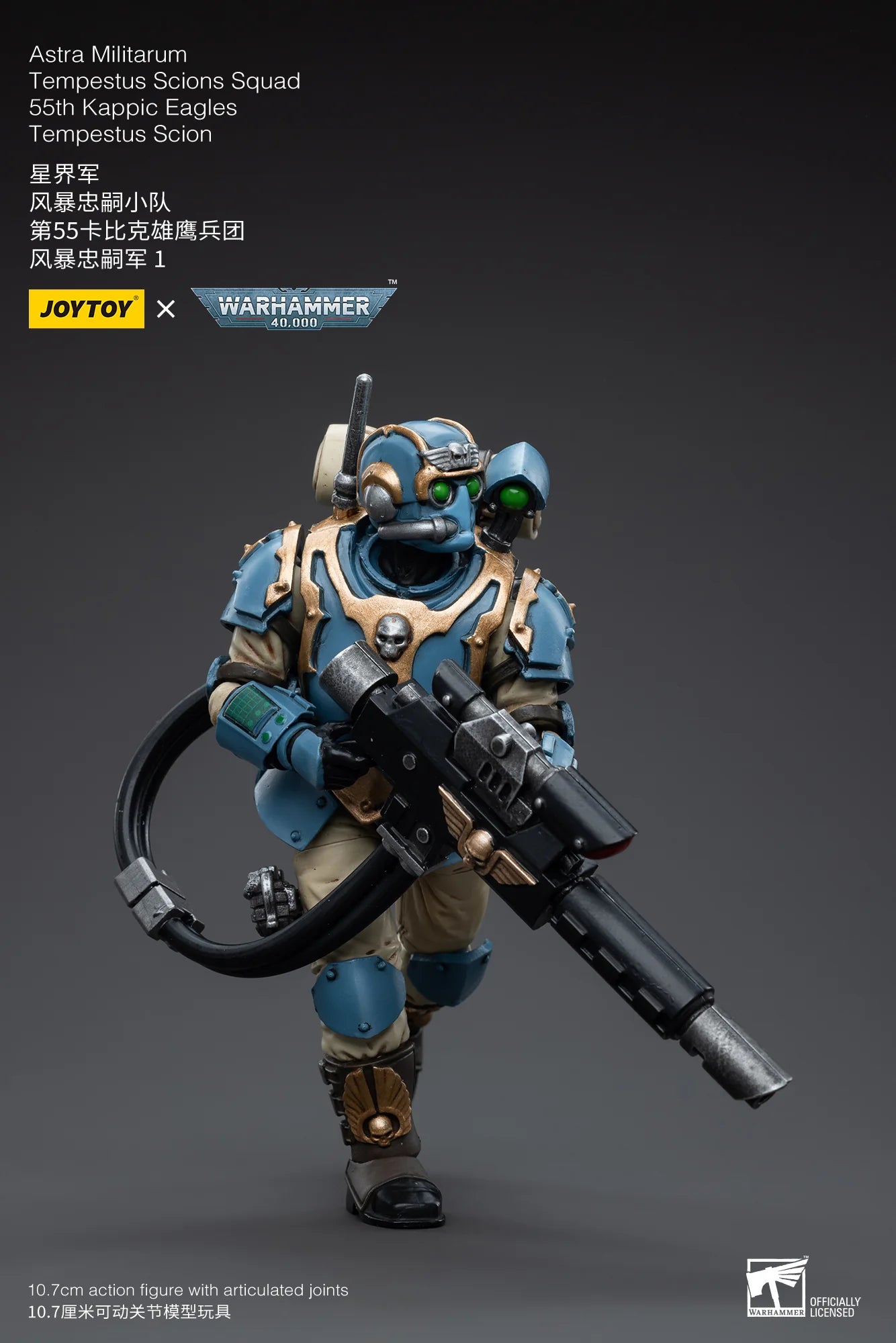 Joy Toy Warhammer 40K Astra Militarum Tempestus Scion 55th Kappic Eagles Action Figure