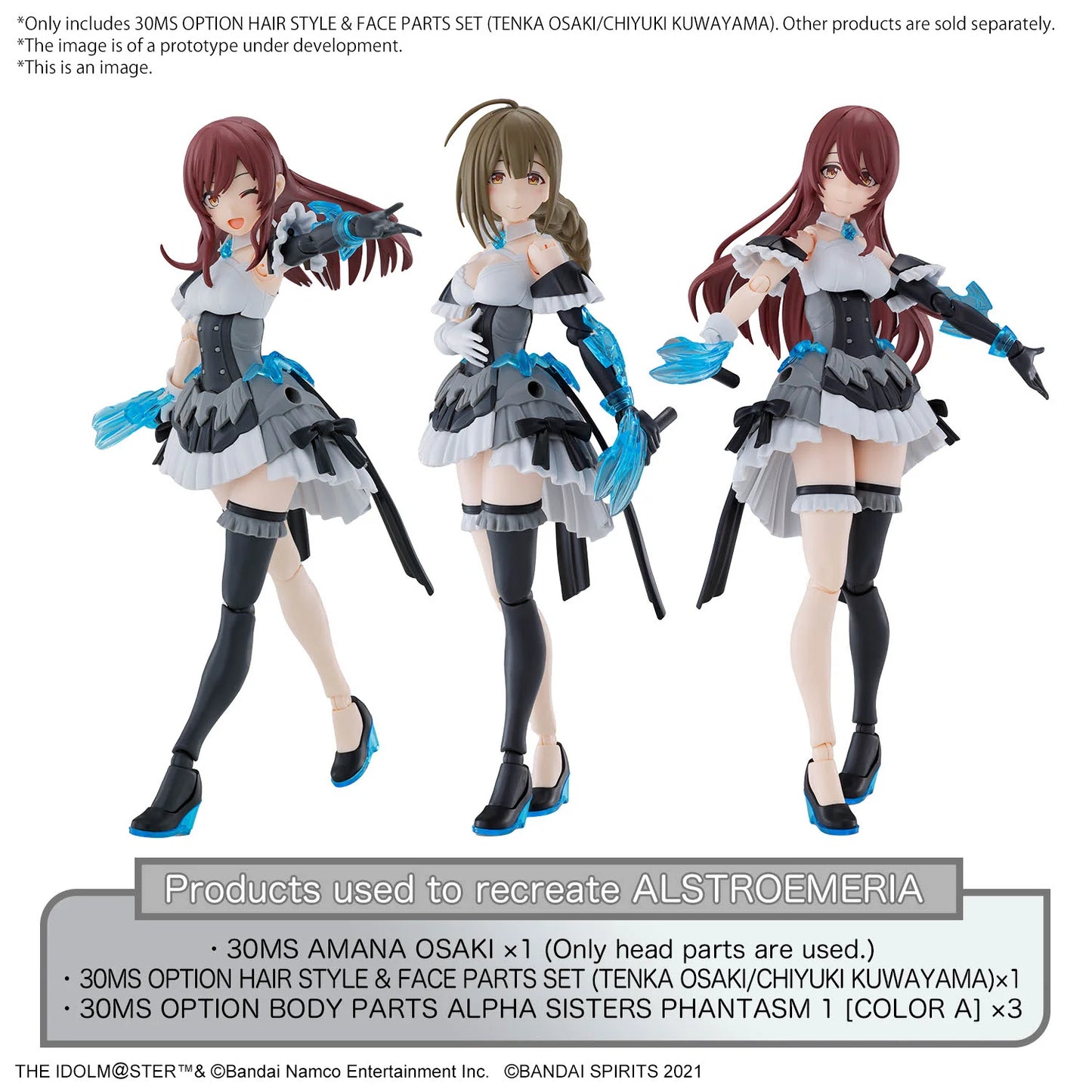30MS OPTION HAIR STYLE & FACE PARTS SET (TENKA OSAKI/CHIYUKI KUWAYAMA)